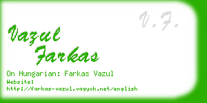 vazul farkas business card